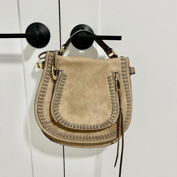 Rebecca Minkoff Handbags - Rebecca Minokff Brown Leather Vanity Saddle Bag